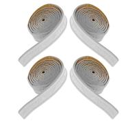 JOINPAYA Ruban Adhésif à Bordure Miroir Autocollant en Écume Blanche Flexible, Moulure Murale Décorative pour Plafond et Murs, Kit de 4 Rouleaux pour Décoration Intérieure
