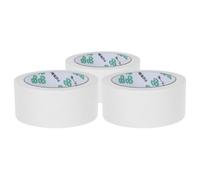 JOINPAYA Ruban Adhésif D’emballage Papier Kraft Blanc Mat 45 Mm X 30 M, Auto-adhésif Inscriptible, Lot de 3 Rouleaux Multifonction pour Scellage de Cartons et Usage Domestique