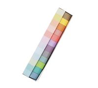 JOINPAYA Ruban Adhésif Washi Décoratif 12 Couleurs Pastel, Largeur 15 Mm X 2 M, Ensemble de Rubans de Masquage pour Scrapbooking et Journal Créatif, Accessoires Loisirs Créatifs