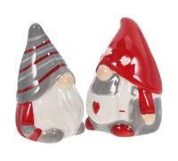 JOINPAYA Salière et Poivrière en Céramique Étanche de Gnome, 1 Paire de Flacons à Épices Petits et Portables Cuisine, Camping et Pique-niques, Accessoires D’assaisonnement Polyvalents
