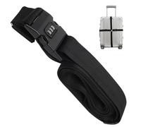 JOINPAYA Sangle de Fixation pour Valise Noire Serrure à Combinaison 3 Chiffres Sangles à Bagages TSA Approuvées Ajustable pour Voyage Road Trip et Usage Quotidien