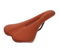 JOINPAYA Selle de Vélo Creuse Imperméable Marron en PU Coussin Rembourré Haute Élasticité Compatible VTT et Vélo de Route Siège Confortable pour Cyclisme Longue Distance