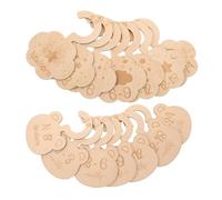 JOINPAYA Séparateurs de Garde-robe pour Bébé en Bois Léger 14 Pièces Formes Nuage et Ours, Installation Facile pour Organiser Vêtements la Nursery
