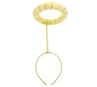 JOINPAYA Serrage-Tête Halo d'Ange Doré 1 Pièce Accessoire Costume Ange Femme Bandeau Cheveux Cosplay pour Fête Carnaval Halloween et Soirée Masquée Léger et Confortable Costume