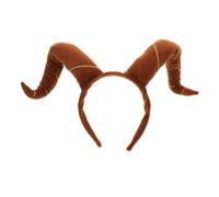 JOINPAYA Serre-tête réglable avec cornes de chèvre Ram pour femmes et filles avec oreilles de taureau pour carnaval, Halloween, fête costumée