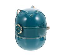 JOINPAYA Service à Thé D'extérieur Adorable en Céramique Forme Chat, Léger et Facile à Transporter, Ensemble Portable 3 Pièces pour Familles et Hôtels