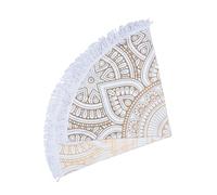 JOINPAYA Serviette De Plage Mandala Ronde Surdimensionnée 150 Cm Microfibre Légère Séchage Rapide Nappe Mandala Polyvalente pour Pique-niques Yoga Contemplation Et Camping