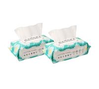 JOINPAYA Serviettes pour Pieds en Pâte de Bois Résistantes à la Déchirure, 2 Paquets de 70 Lingettes, Usage Humide et Sec pour Soins Personnels et SPA