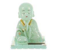 JOINPAYA Statue de Bouddha Solaire pour Voiture, Figurine Artisanale en Or Délicat, Décoration Intérieure Vintage, Ornement de Bureau, Accessoire Décoratif pour Maison et Voiture,