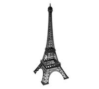 JOINPAYA Statue Tour Eiffel en Alliage Métallique, Modèle Décoratif Noir 25 Cm, Sculpture Miniature pour Décoration Intérieure, Fête et Bureau, Art Mignon Tour Eiffel, Objet Décoratif