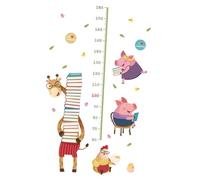 JOINPAYA stickers muraux autocollant mural Magasin nursery décoration mural toilettes Pépinière toise de dessin animé décalcomanies murales de croissance en hauteur mignonne collage enfant