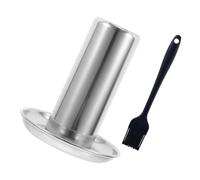 JOINPAYA Support Acier Inoxydable pour Rôtissage de Poulet de Rôtissoire Verticale avec Plateau de Récupération des Jus pour Barbecue et Cuisine Accessoires BBQ