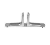 JOINPAYA Support de Cloison de Séparation Bureau en Plastique Argenté Pieds Fixes et Patins Antidérapants Bases Stables pour Paravent Modulable Installation sans Outil Adapté Espace de