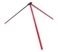 JOINPAYA Support de Coup de Pied de Football Américain Portable et Antidérapant Tee Réglable en Double Tige Rouge et Barre Ronde Noire Équipement d'Entraînement Polyvalent pour Précision