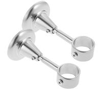 JOINPAYA Support de Plafond pour Tringle à Rideaux 28 Mm, 2 Pièces en Alliage D'aluminium Couleur Sable, Fixation Plafond Robuste pour Rideaux et Voilages, Accessoires Décoration