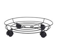 JOINPAYA Support de Pot de Fleurs à Poulie 40 Cm Cadre Métallique, Porte-Plantes Mobile pour Intérieur et Extérieur, Support Robuste pour Pots Décoratifs et Jardinage Pratique