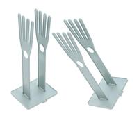 JOINPAYA Support de Séchage Modulaire Flexible Base Stable en Plastique Forme Paume Lot de 2 Pièces pour Moufles et Paquet Alimentaires pour Évier Cuisine