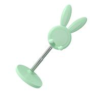 JOINPAYA Support de Téléphone Portable Réglable en Hauteur en Plastique Vert, Support Solide et Antichoc pour Bureau la Maison, pour Regarder des Vidéos