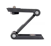 JOINPAYA Support de Trépied Pliable de Type Z en Plastique Noir Compatible pour Caméras D’Action et Téléphones Portables, Tête Inclinable pour Trépied de Bureau et Curseur Vidéo