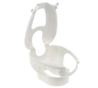 JOINPAYA Support Fixe pour Pigeons Porte-injecteur Plastique Blanc, Fixation Ajourée, Structure Résistante, Usage Vétérinaire pour Injection Animale, Outil Professionnel pour Éleveurs