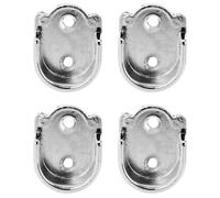 JOINPAYA Support Mural en Alliage de Zinc pour Tringle à Vêtements et Rideau de 25 Mm, Lot de 4 Pièces, Compatible Penderie, Armoire, Salle de Bain et Fenêtre