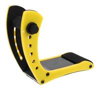 JOINPAYA Support pour Guitare Électrique et Basse, Repose-pied Réglable 6 Niveaux Coussinet Mousse Anti-rayures, Support Ergonomique Jaune pour Posture Améliorée en Studio ou Scène