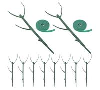 JOINPAYA Support pour Plantes de Jardin 10 Pièces Tiges Robustes et 2 Rouleaux de Bandes Magiques 2 M, Tuteurs Polyvalents pour Plantes Grimpantes, Intérieur et Extérieur, Potager