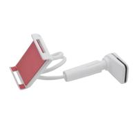 JOINPAYA Support pour Tablette et Téléphone Portable en PVC Blanc Trou pour Câble de Charge, Design Flexible à Col de Cygne, pour Bureau ou Canapé