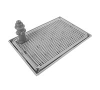 JOINPAYA Support pour Toilettes D’Apprentissage pour Chien Mâle Intérieur avec Poteau Guide Bac à Litière Antidérapant 415×285 CM Plastique Réutilisable et Facile à Nettoyer pour