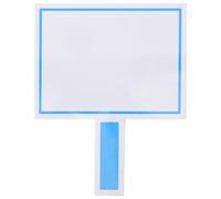 JOINPAYA Tableau Blanc Portatif Effaçable à Sec Double Face 20X25 CM en PVC Rigide Mini Tableau Blanc pour Ventes aux Enchères Palettes de Score pour Juges et Panneaux D’Indication