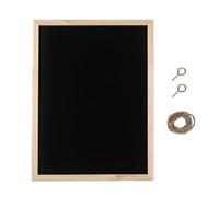 JOINPAYA Tableau Noir Mural en Bois Massif 30X40 CM Panneau Suspendu à Face Unique Surface Lisse Effaçable à la Craie Tableau D’Affichage Encadré pour Maison Bureau et Restaurant