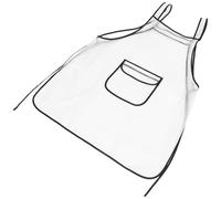 JOINPAYA Tablier Imperméable Unisexe Tpu Semi-transparent Design Professionnel Blanc Unique Ajustable Léger et Résistant à Huile pour Cuisine Coiffure Bar et Bricolage Homme