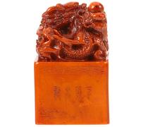 JOINPAYA Tampon en Pierre Vierge en Pierre Naturelle Orange pour Sculpture Manuelle Calligraphie et Gravure de Sceau pour Amis et Famille