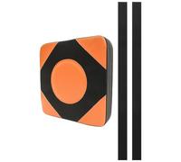 JOINPAYA Tapis de Frappe Mural en Cuir PU Orange, Machine de Boxe Murale Facile à Installer, Adapté aux Exercices de Combat, Ensemble de 1 Pièce pour Entraînement Professionnel