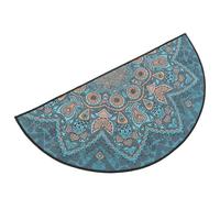 JOINPAYA Tapis de Sol Demi-Rond Style Bohème Mandala 40x80 Cm en Polyester Absorbant et Lavable, Paillasson Décoratif pour Entrée, Salle de Bain et Chambre, Tapis de Salle de Bain