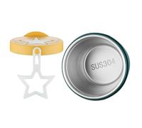 JOINPAYA Tasse à Flocons D'avoine en Acier Inoxydable 304 Étanche 420 Ml Vert Foncé, Tasse à Céréales Portable Compatible Micro-ondes pour Petit-déjeuner et Lait, Récipient Pratique