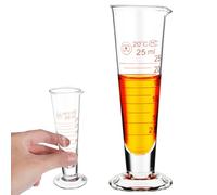 JOINPAYA Tasse à Mesurer en Verre 25 Ml Graduation Demi-ligne, Petit Verre Doseur Conique Résistant Haute Température, Gobelet Doseur Précis pour Liquides la Cuisine et Laboratoire