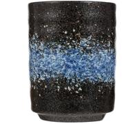 JOINPAYA Tasse à Thé Japonaise Compacte en Céramique Bleue Peinte la Main Service à Thé Pratique et Gobelet D'eau Accessoire Maison pour Dégustation Quotidienne et Bureau