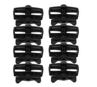 JOINPAYA Tendeur de Câble Portable Noir 8 Pièces, Clips Câbles en Plastique Résistant, Outil de Tension pour Clôture de Jardin, Tension Fiable pour Fil Métallique et Corde Extérieure