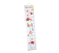 JOINPAYA Toise De Murale Toile à Huile Décoration Murale Pour Garçon Fille Avec Motif Floral Mesurez Garçon Fille Naissance à Âge Adulte