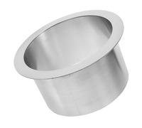 JOINPAYA Trappe À Déchets Intégrée En Acier Inoxydable Ronde Pour Plan De Travail - Oeillet De Poubelle Pratique 20X20X10Cm Pour Cuisine Et Maison