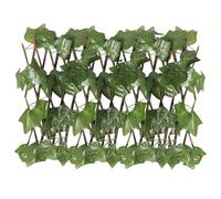 JOINPAYA Treillis Extensible en Plastique Feuilles Vertes Artificielles Mur de Clôture Végétale Simulée 40X21 CM pour Balcon Jardin et Décoration Extérieure Écran D’Intimité Réaliste