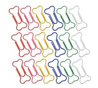 JOINPAYA Trombones en Métal Forme Os 50 Pièces Grands Trombones Créatifs pour Bureau et École Boîte de Rangement Pratique Marque-Pages Originaux pour Organisation de Documents