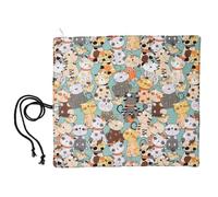 JOINPAYA Trousse à Crayons Enroulable en Toile 20 Compartiments Étui Multifonction pour Crayons de Dessin Stylos Aquarelle et Pinceaux Pochette de Rangement Pratique pour Artistes et