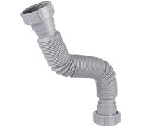JOINPAYA Tuyau Flexible D'évacuation en Plastique Double Tête Extensible et Pliable, Prévient les Odeurs pour Évier Cuisine pour Installation sous Évier
