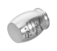 JOINPAYA Urne Funéraire en Acier Inoxydable avec Motif Aile Protectrice Mini Urne pour Animaux de Compagnie Chat Chien Contenant pour Cendres Commémorative Pratique et Solide Souvenir