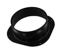 Joint à bride carré à rond en plastique avec extérieur lisse conçu pour être fixé au mur pour les conduits de ventilation afin d'améliorer la circulation de l'air intérieur et la connexion des