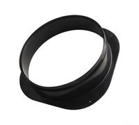 Joint à bride carré à rond en plastique avec extérieur lisse conçu pour être fixé au mur pour les conduits de ventilation afin d'améliorer la circulation de l'air intérieur et la connexion des