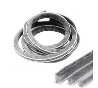 Joint à brosse autocollant - 10 m - Joint d'étanchéité pour brosse de porte et fenêtre - Coupe-vent et anti-poussière - Gris - 6 x 12 mm - 10 m
