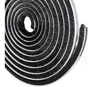 Joint à brosse autocollant - 5 m (L) x 9 mm (l) x 23 mm (D) - Joints à brosse pour portes et fenêtres - Bande de protection contre les intempéries - Déflecteur d'air - Noir